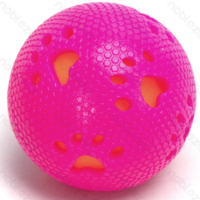 Nobleza pískacia loptička s labkami 7,3 cm ružová